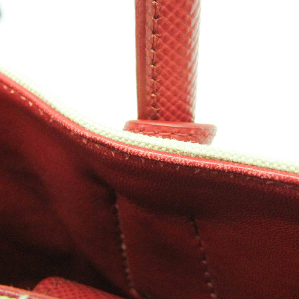Prada Canvas & Leather Shoulder Bag