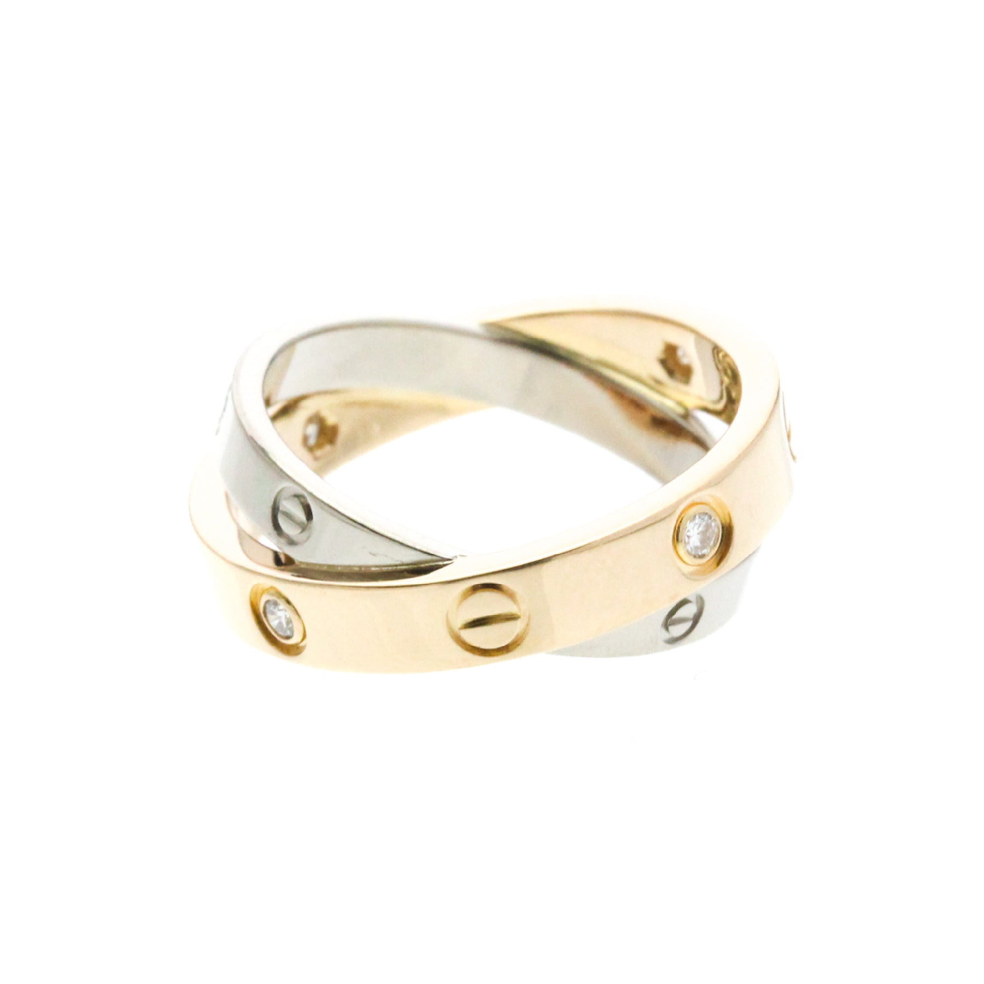 Cartier Be Love · Half Diamond · Two-Tone Gold