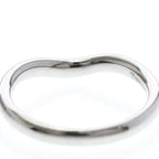 Tiffany Curved Band · Platinum · Diamonds