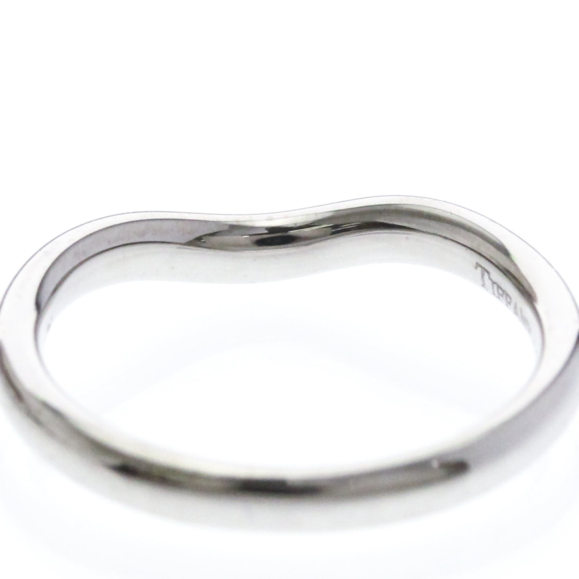 Tiffany Curved Band · Platinum · Diamonds