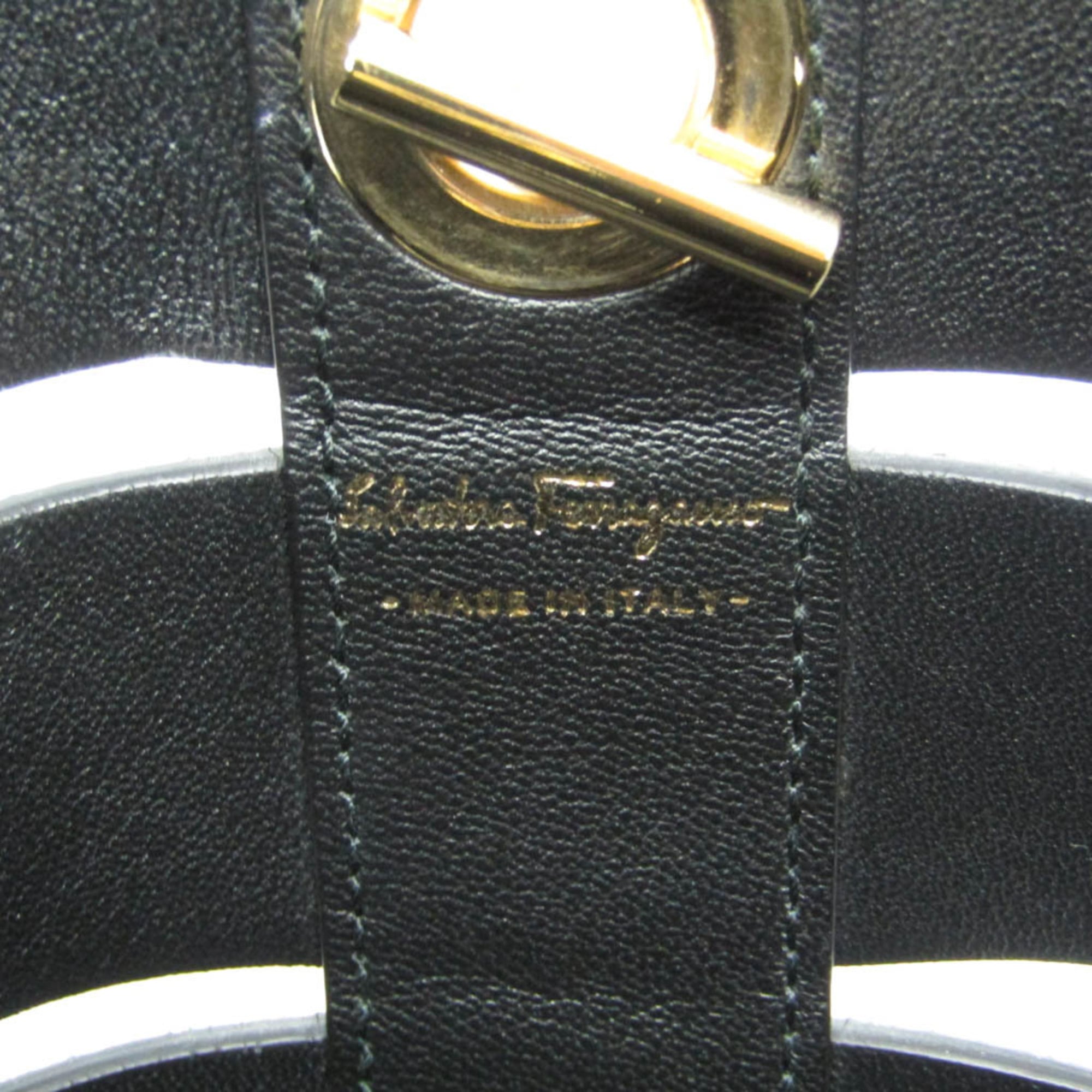 Salvatore Ferragamo Gancini · Suede Leather