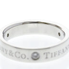 Tiffany Platinum Band · Three Diamonds