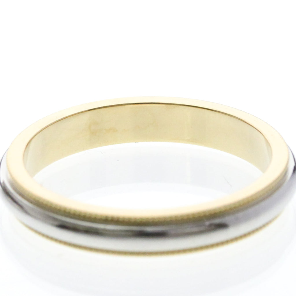 Tiffany Milgrain · Platinum & 18K Yellow Gold