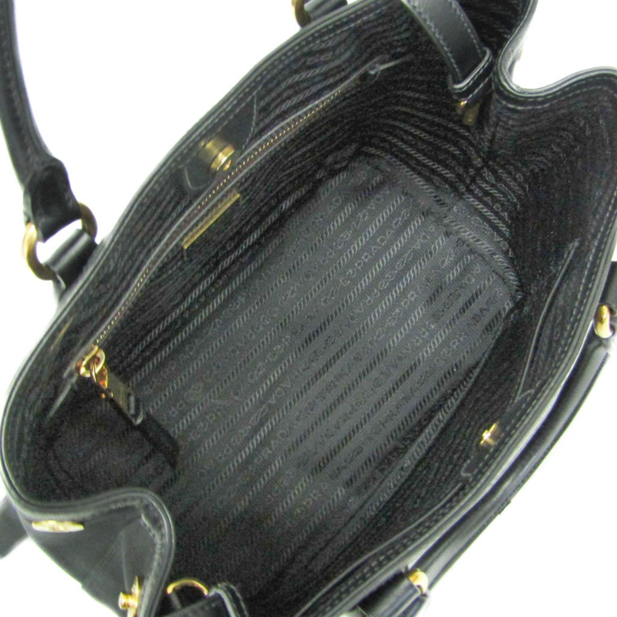 Prada Logo Jacquard · Leather