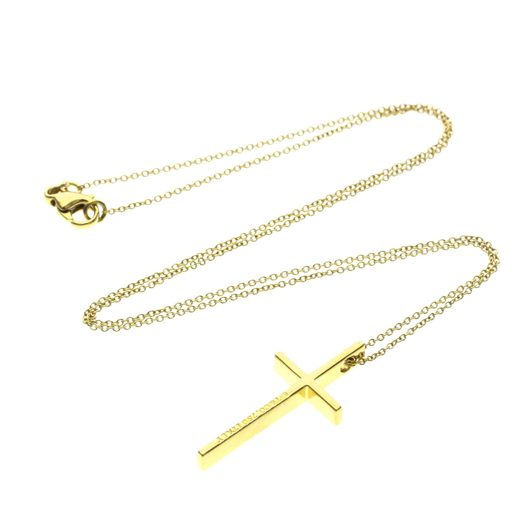 Tiffany Metro Cross · 18K Yellow Gold