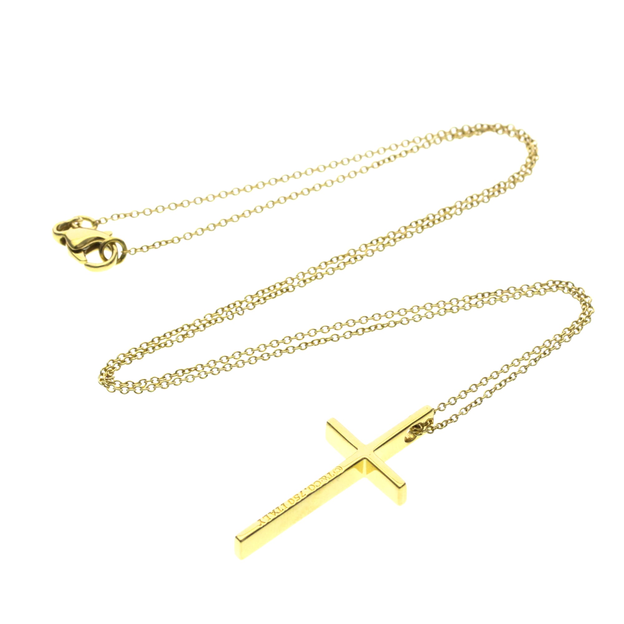 Tiffany Metro Cross · 18K Yellow Gold