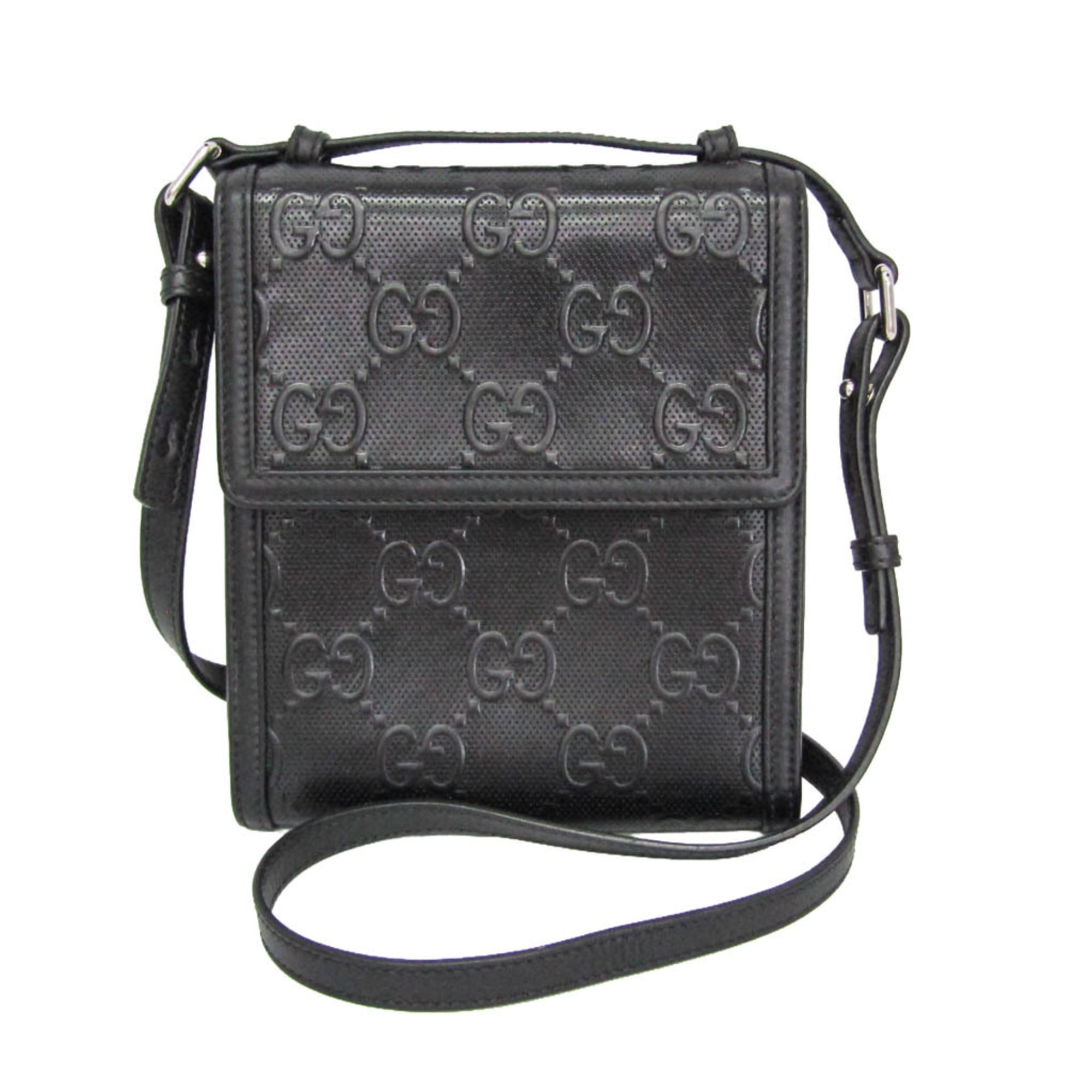 Gucci GG Embossed Crossbody · Leather