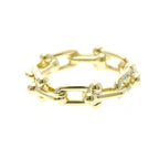 Tiffany Hardware · 18K Yellow Gold · Diamond · Size 7 (EU 57.5)