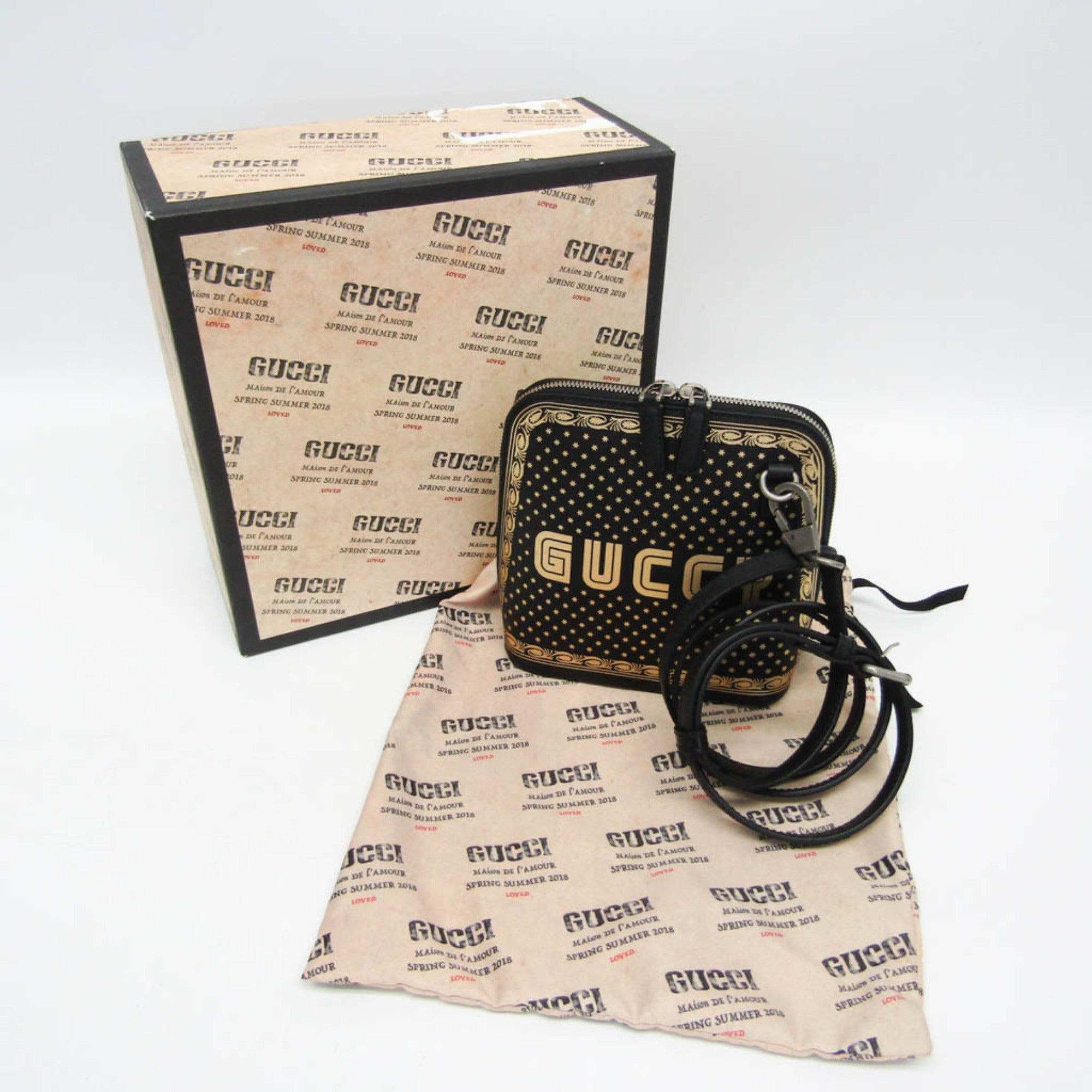 Gucci GUCCY Print · Leather Shoulder