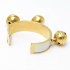 Hermès Bell · Leather & Metal Bangle