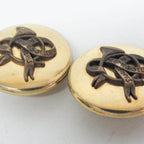 Hermes Horn Ribbon · Clip Earrings