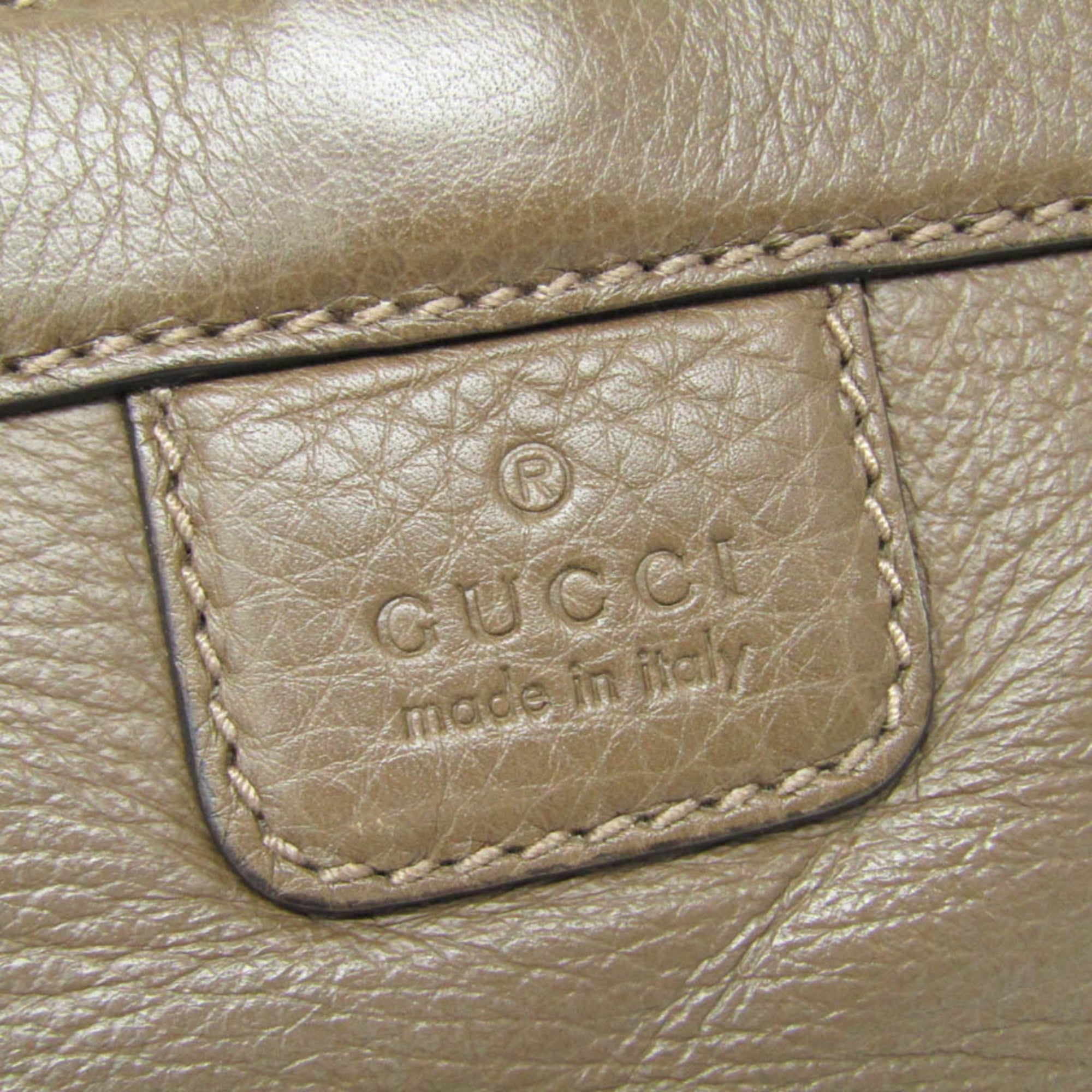 Gucci Bamboo · Leather Shoulder Bag