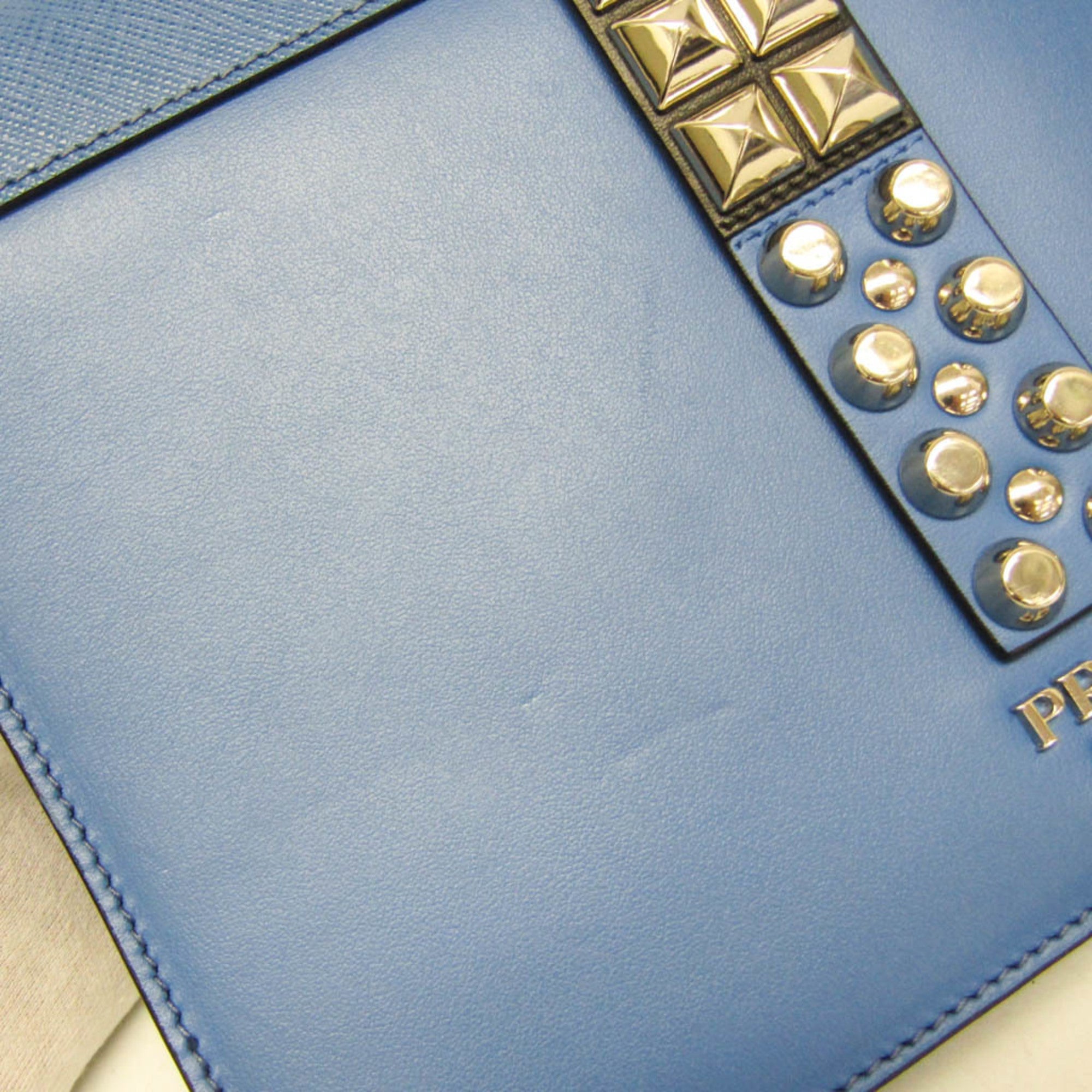 Prada Electra Studs · Leather Shoulder Bag