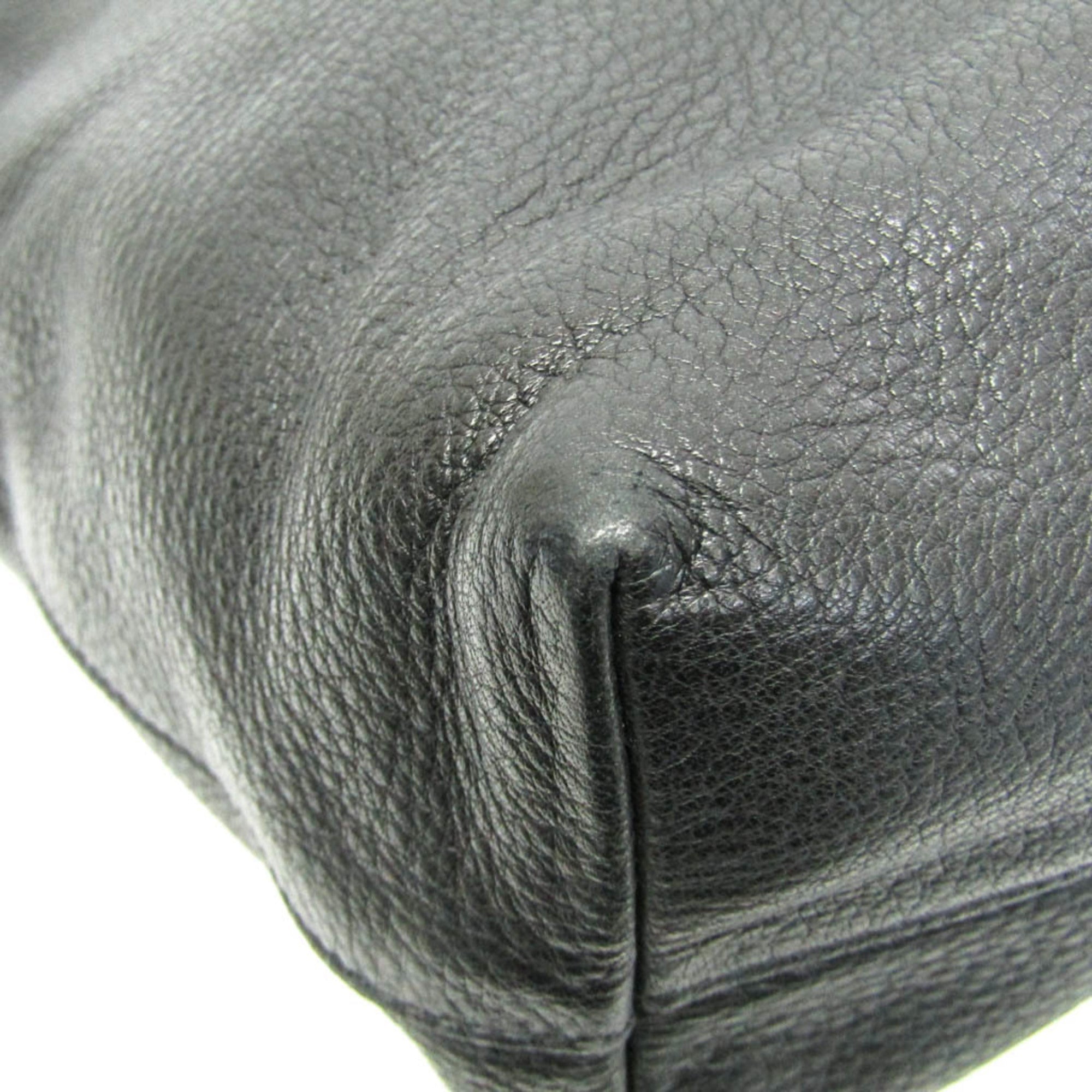 Prada Triangle Logo · Leather Tote