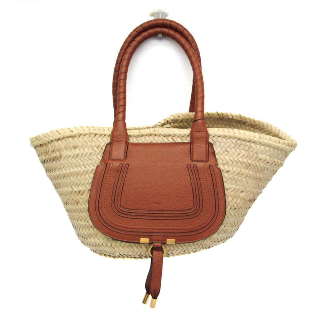 Chloé Marcie Basket · Raffia & Leather