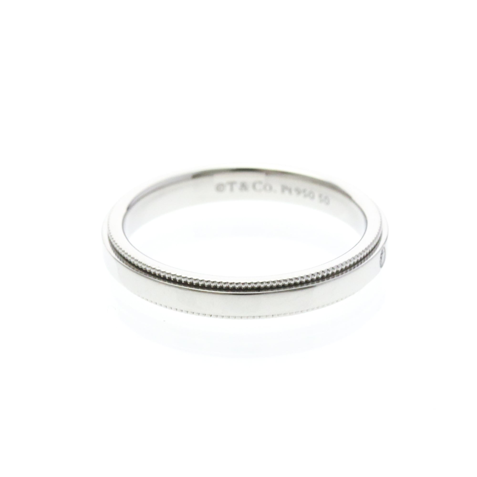 Tiffany Milgrain Band Ring · Platinum