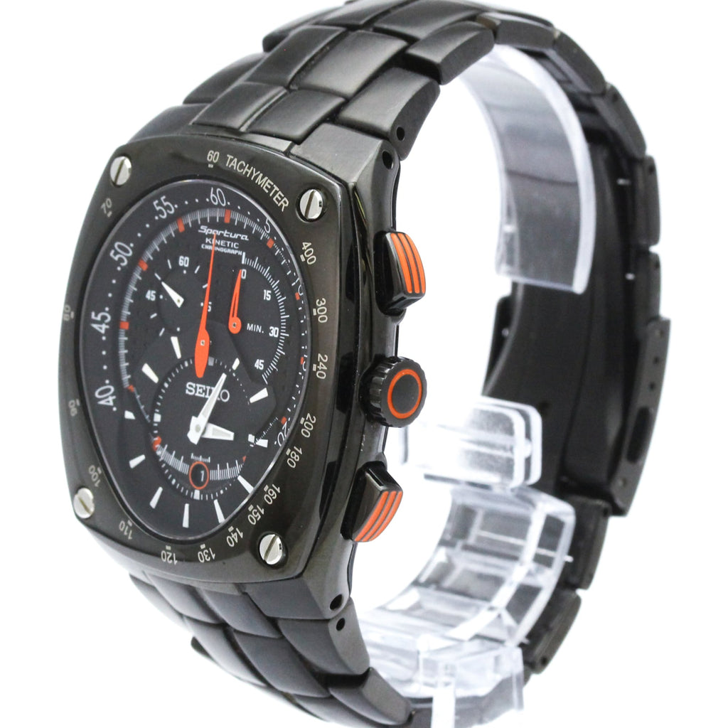 Seiko Sportura · Steel · Kinetic Chronograph
