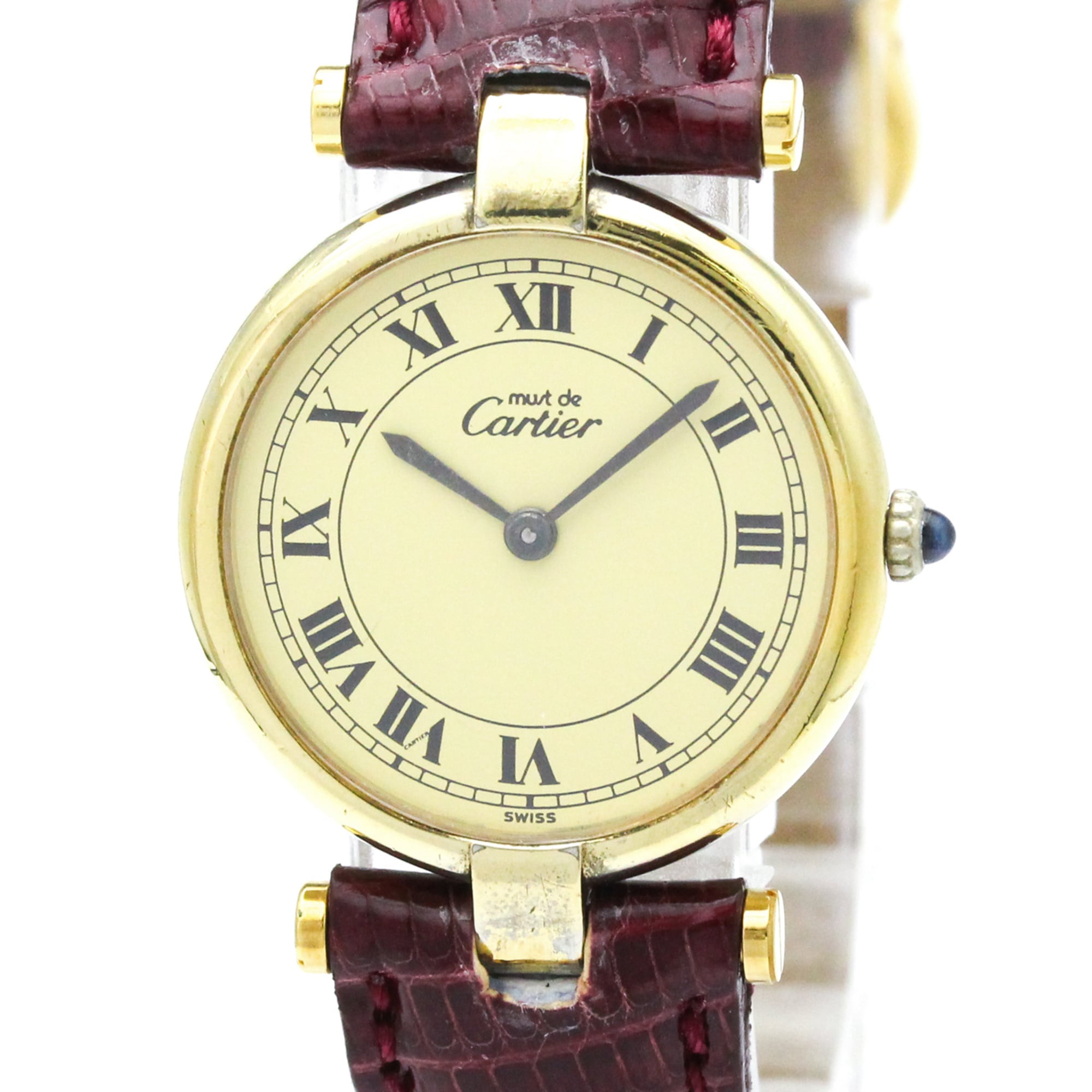 Cartier Must Vendome · Gold Plated · Quartz