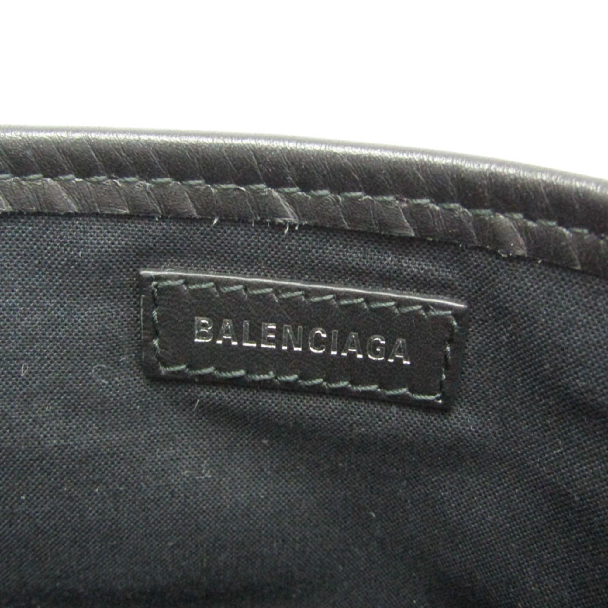 Balenciaga Navy Cabas XS · Canvas & Leather