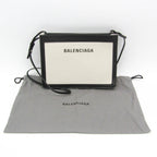 Balenciaga Navy Pochette · Canvas & Leather