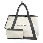 Balenciaga Navy Cabas · Canvas & Leather
