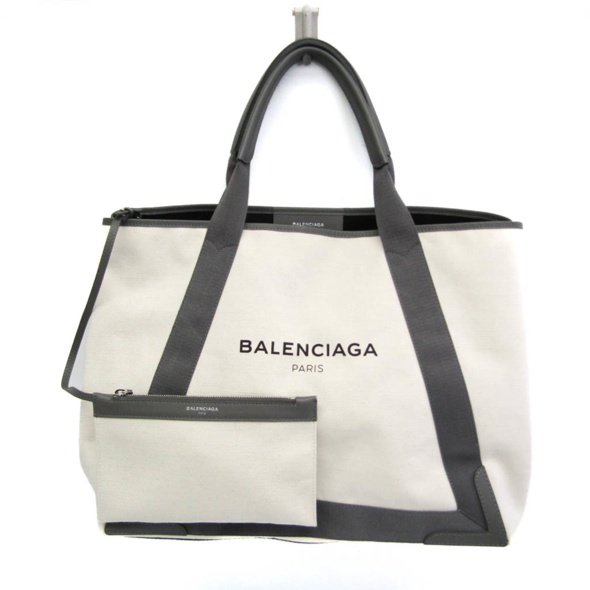 Balenciaga Navy Cabas · Canvas & Leather