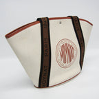 Moynat · Canvas & Leather Tote
