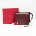 Cartier Must · Leather Shoulder Bag · Bordeaux