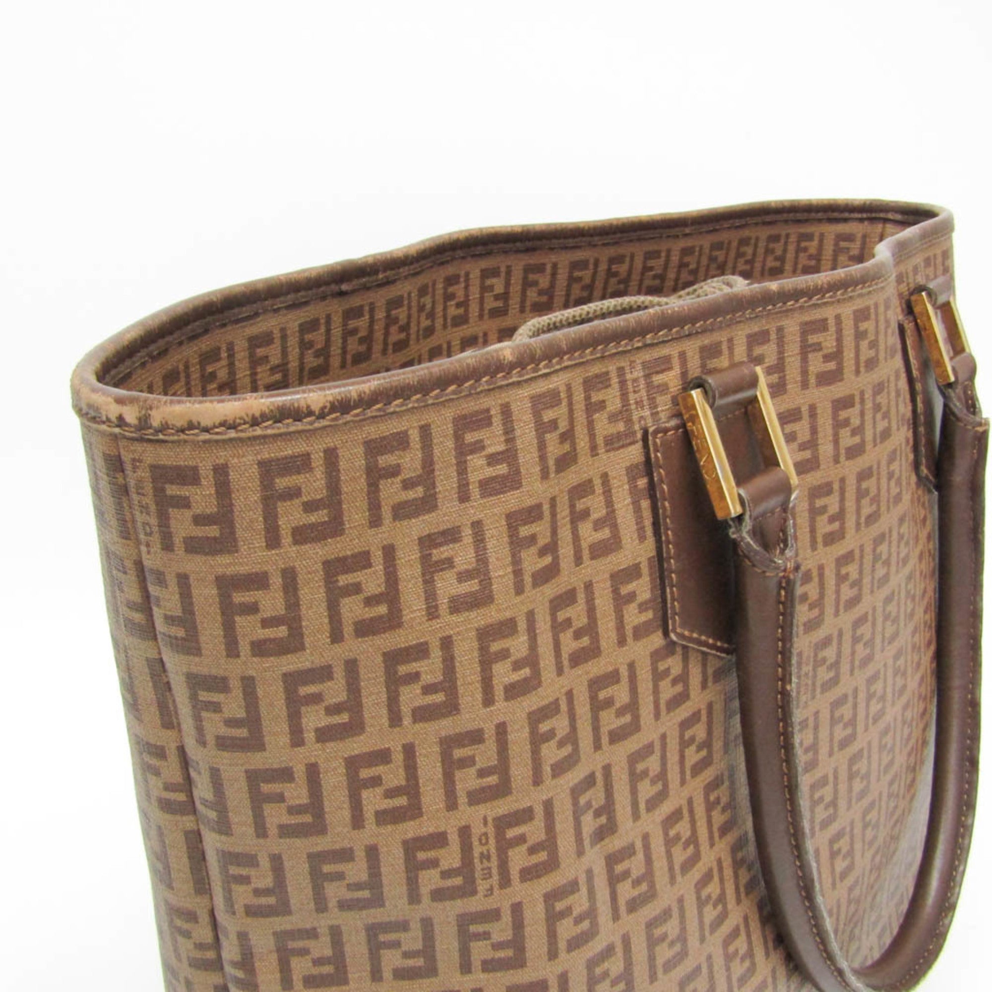 Fendi Zucchino · Coated Canvas Tote