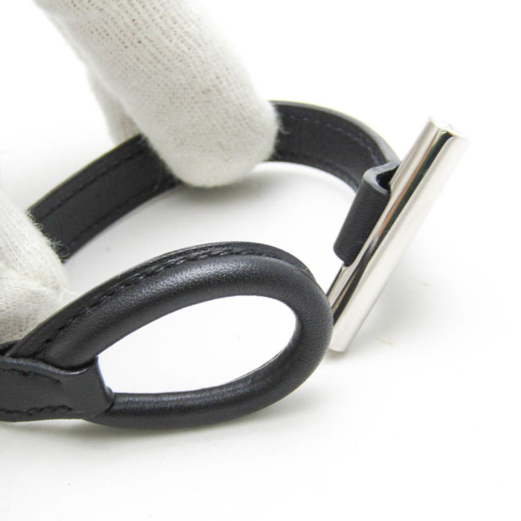 Hermès Leather & Metal Bangle