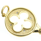 Tiffany Clover Key · 18K Yellow Gold · Diamond