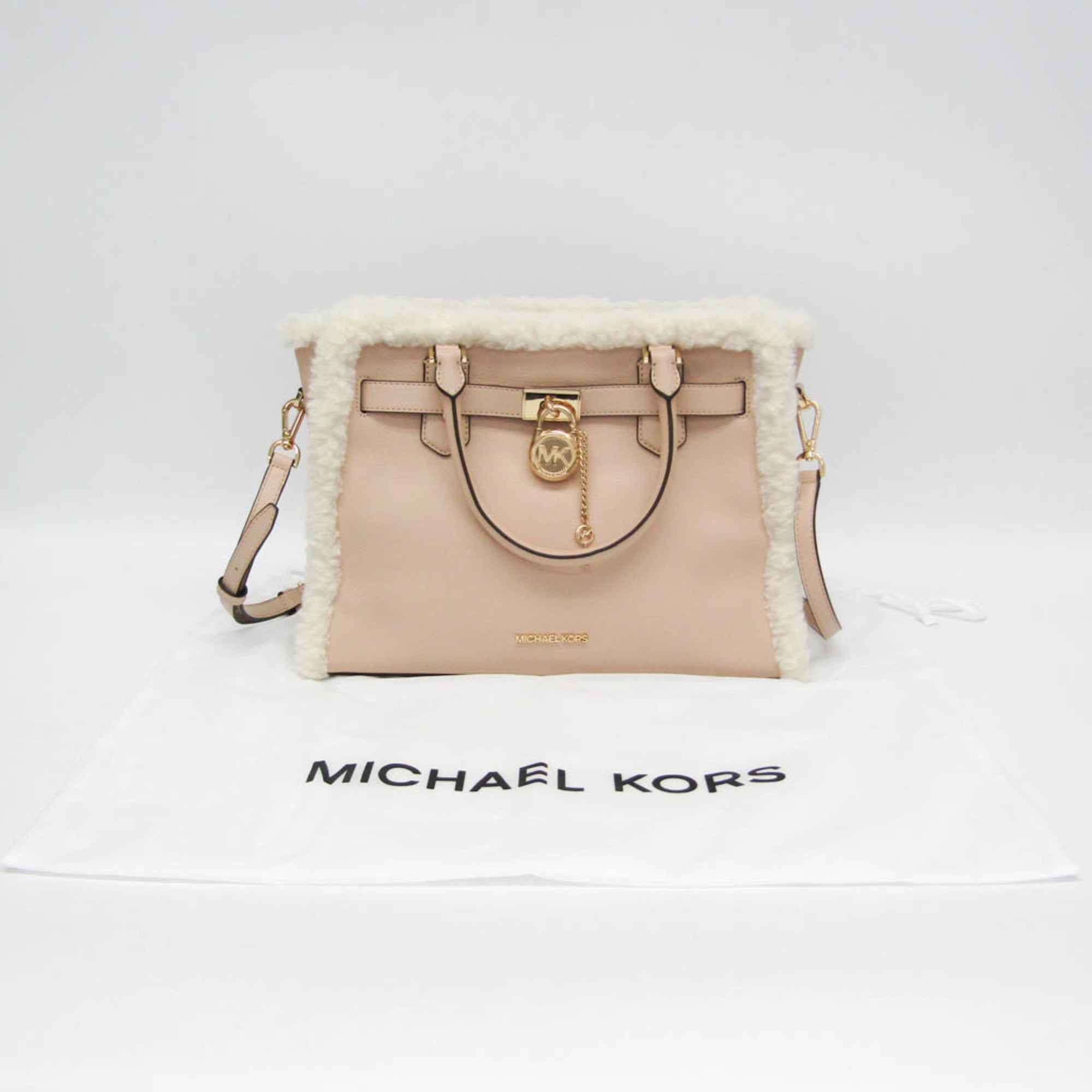 Michael Kors Hamilton · Leather & Fur Satchel