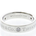 Tiffany Platinum Band · Three Diamonds