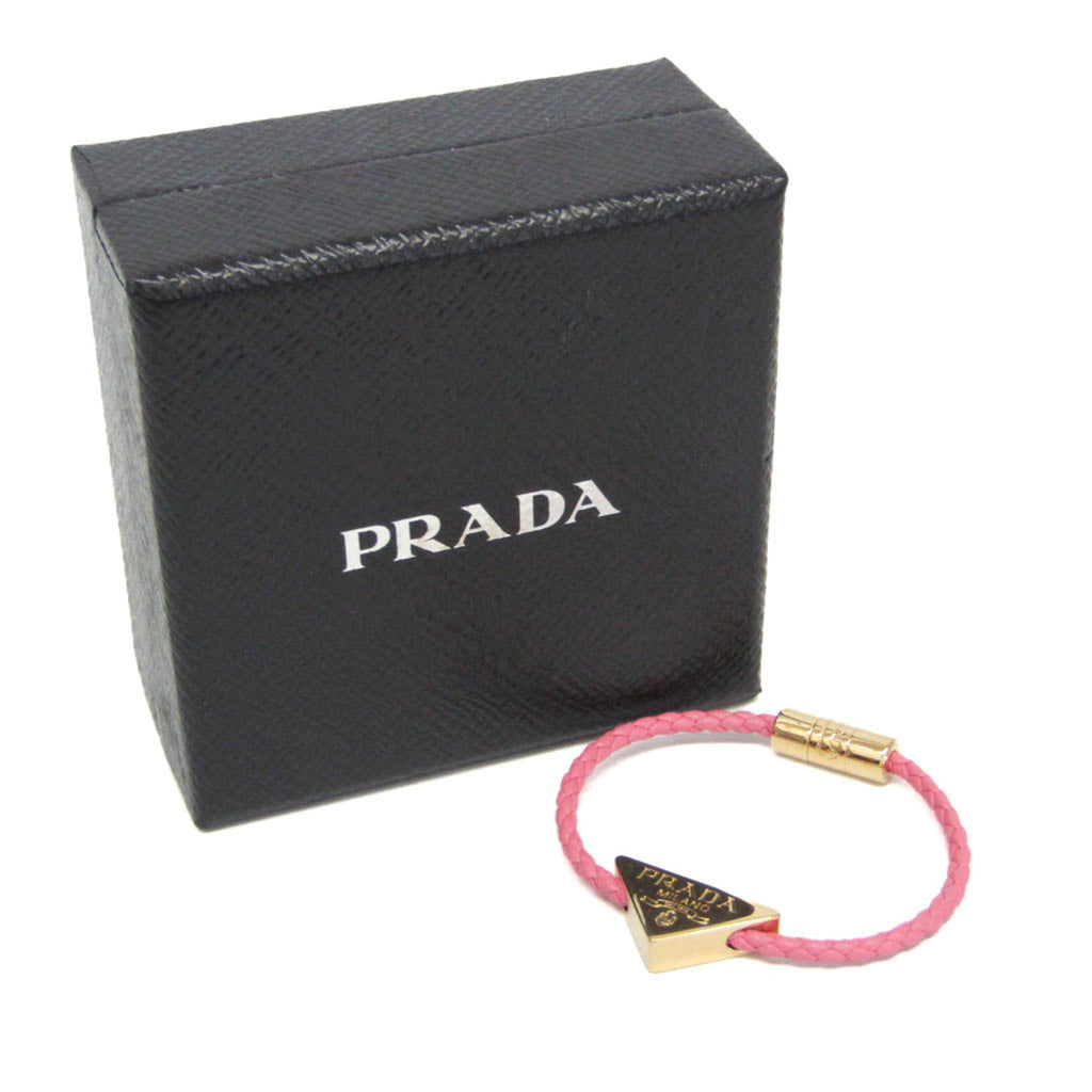 Prada Nappa Triangle · Leather Bangle