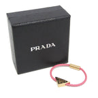 Prada Nappa Triangle · Leather Bangle