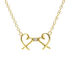 Tiffany Double Loving Heart · 18K Yellow Gold
