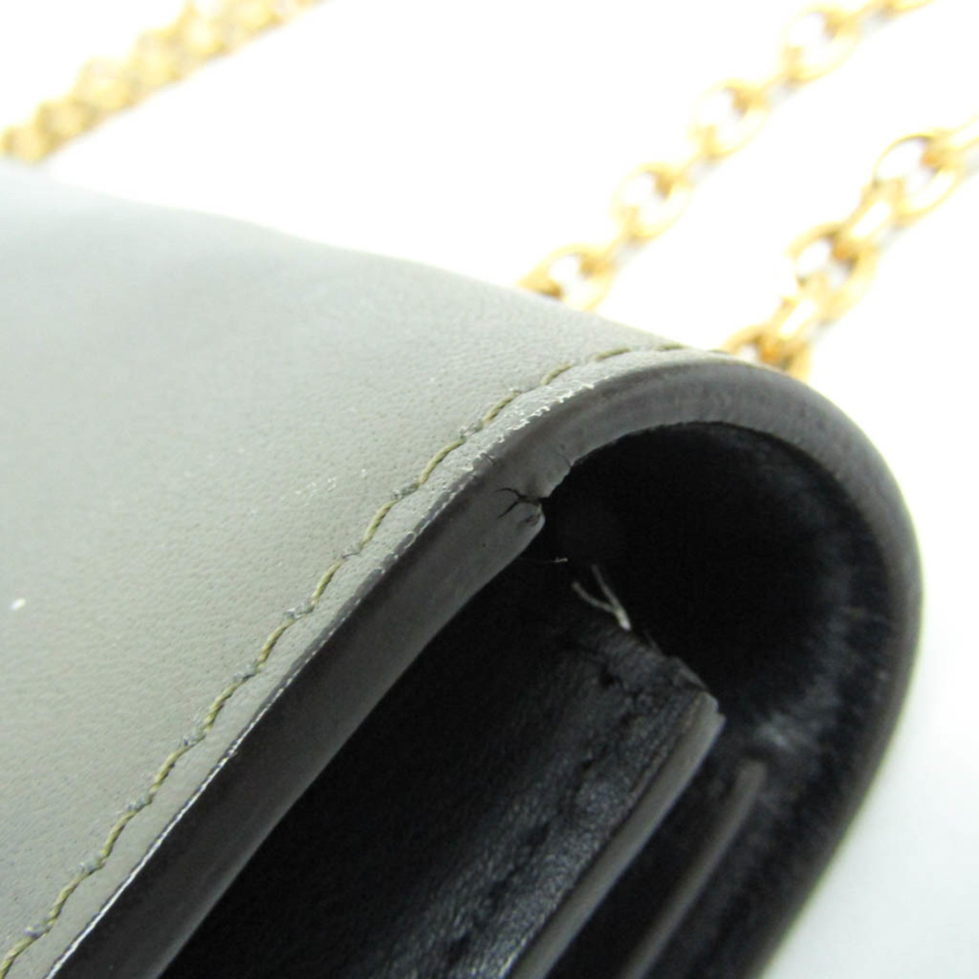 Celine Chain Flap · Tricolor Leather