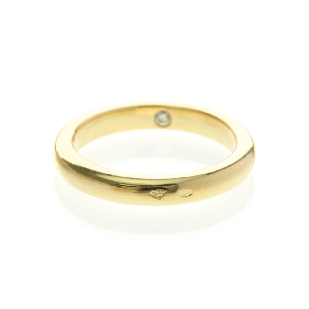 Chaumet Diamond Wedding Band · 18K Yellow Gold