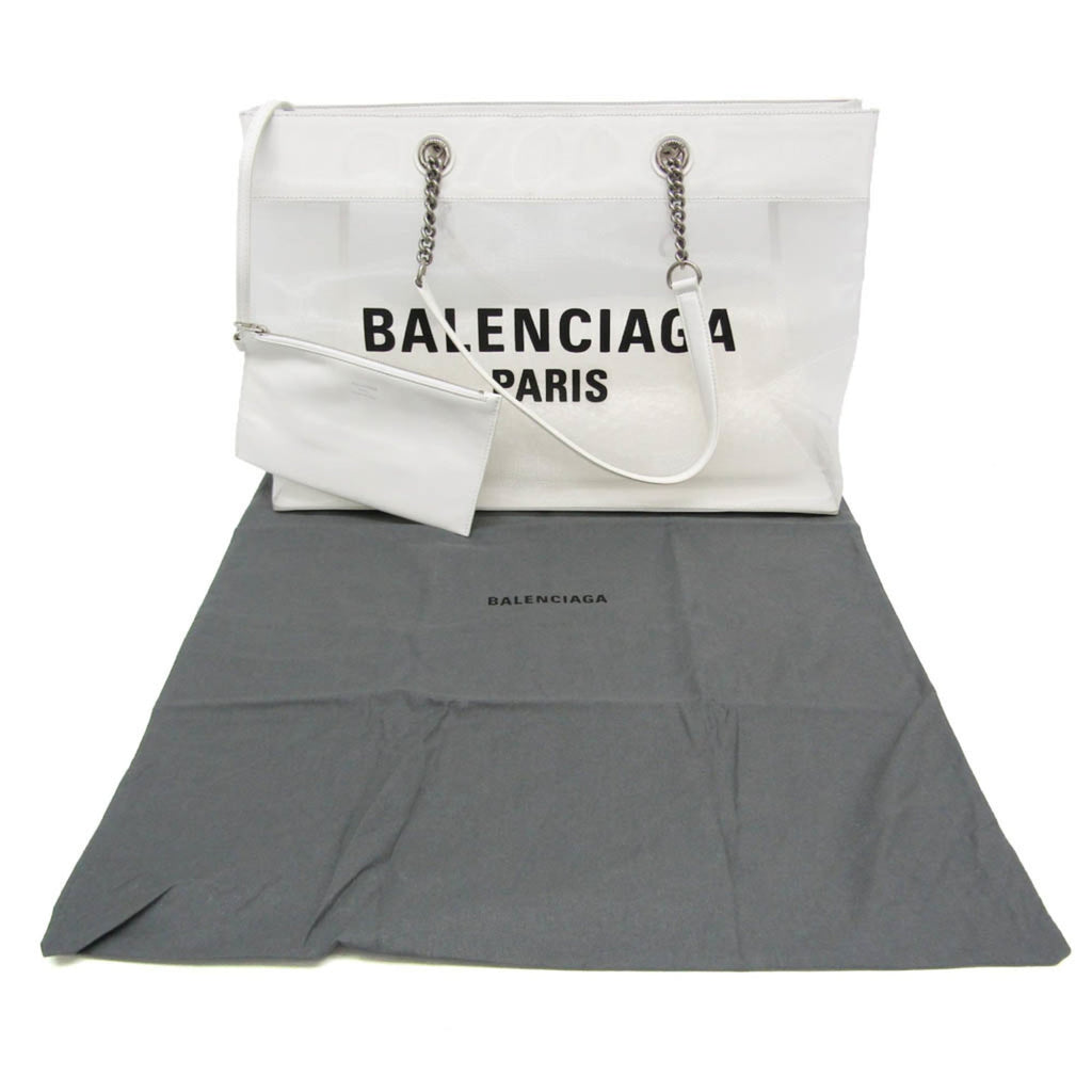 Balenciaga Duty Free Mesh · Leather Tote