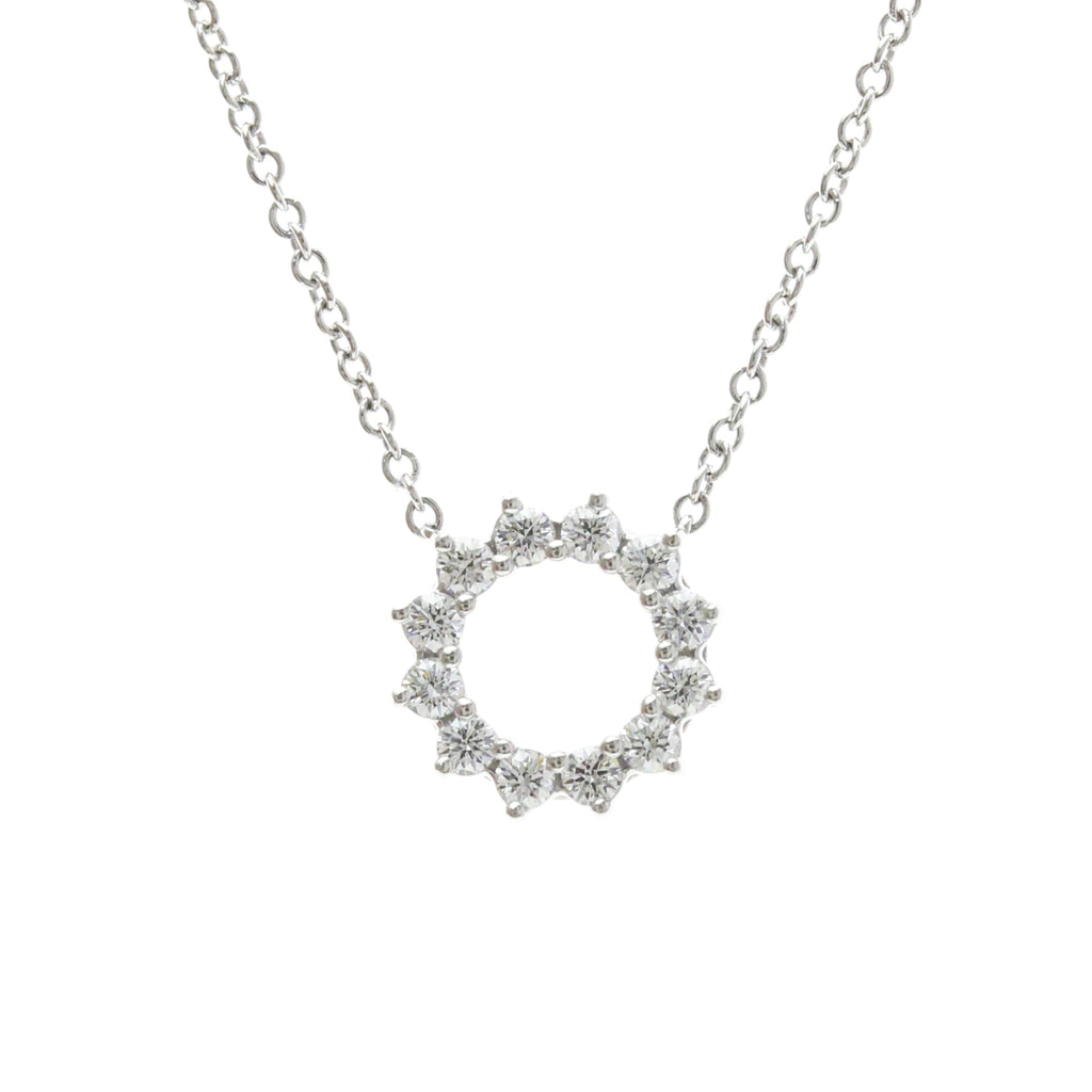 Tiffany Open Circle Mini · Platinum · Diamond