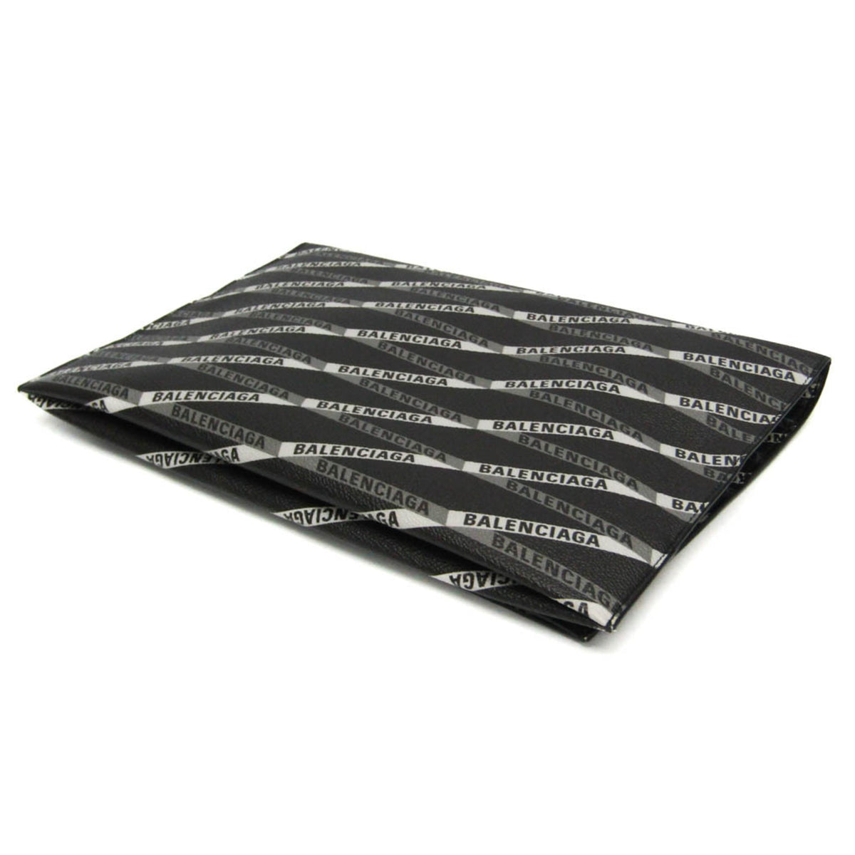 Balenciaga Logo Print · Leather Clutch