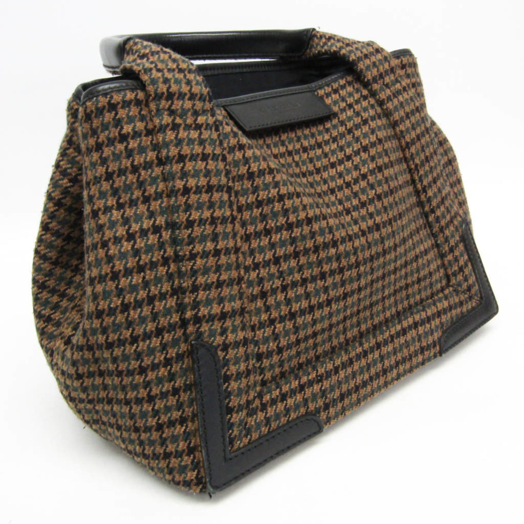 Balenciaga Navy Cabas S · Wool & Leather