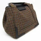 Balenciaga Navy Cabas S · Wool & Leather