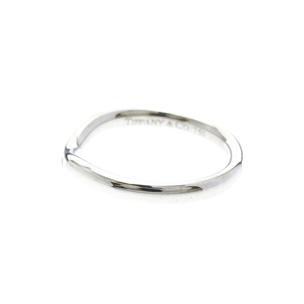Tiffany Curved Band · Platinum · Diamonds