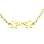 Tiffany Double Loving Heart · 18K Yellow Gold