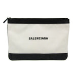 Balenciaga Navy Clip · Canvas Clutch