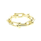 Tiffany Hardware · 18K Yellow Gold · Diamond · Size 7 (EU 57.5)