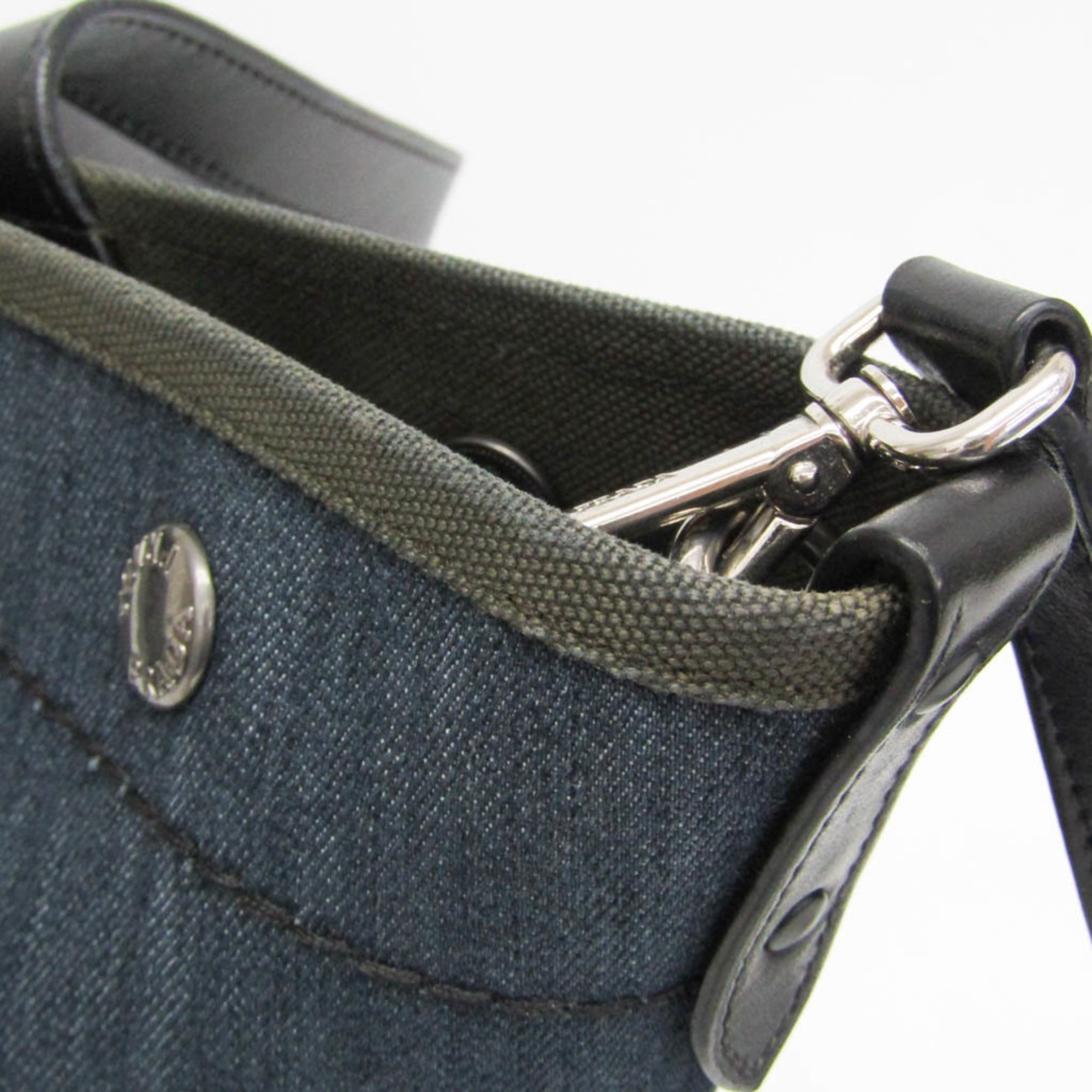 Prada Denim · Leather Tote