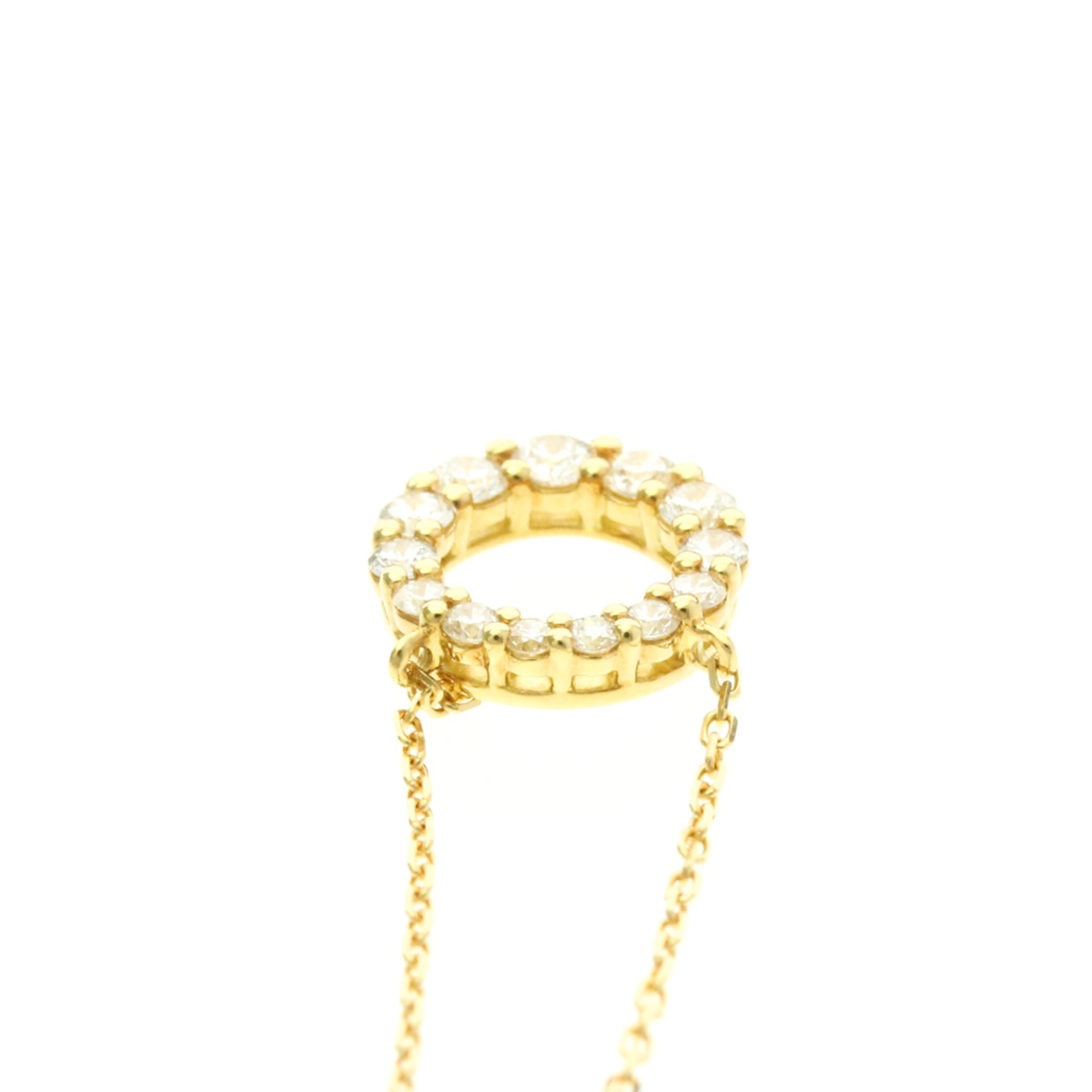 4°C Circle Diamond · 18K Yellow Gold