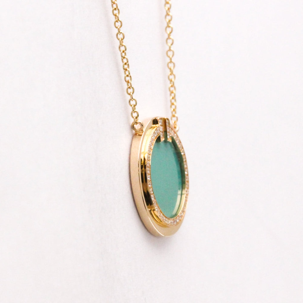 Tiffany T Two · Turquoise Diamond · Rose Gold